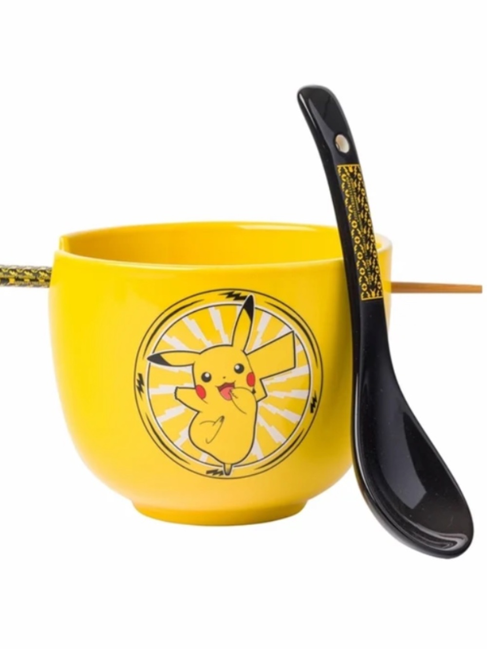 Pokemon Pikachu 20oz Ramen Bowl with Chopstick and Spoon